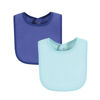 Picture of Hudson Baby Unisex Baby Drooler Bib with Waterproof Lining, Blue Lime, One Size