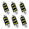 Picture of AUXLIGHT 211-2 212-2 578 569 214-2 41MM 1.61”Festoon Canbus Error Free LED Interior Light Bulbs 6000K Xenon White, Super Bright 6SMD Chips for Dome Map Door Courtesy License Plate Lights (Pack of 6)