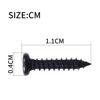 Picture of SAPHUE 50pcs Acoustic Electric Guitar Tuning Pegs Screws,Bass Guitar Machine Heads Mounting Screws for Electric/Acoustic Guitar Bass (Chrome, 2 * 11mm)