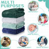 Picture of Frienda 4 Pcs Baby Fuzzy Blanket Fluffy Baby Blanket for Boys Girls Soft Warm Baby Receiving Blankets Nursery Bed Blanket Toddler Infant Newborn Receiving Blanket, 32 x 24 Inch (Classic Color)