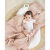 Picture of Konssy 3 Pack Muslin Swaddle Blankets for Unisex, Newborn Receiving Blanket, Large 47 x 47 inches, Soft Breathable Muslin Baby Swaddles for Boys & Girls