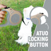 Picture of LIEVUIKEN Retractable Dog Leash Automatic Telescopic Tractor Dog Tape, Pet Tape 10/16 FT Durable and Convenient, with Folding Bowl, Dispenser, Rubbish Bags, Suitable for Small and Medium Dogs