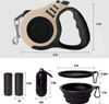 Picture of LIEVUIKEN Retractable Dog Leash Automatic Telescopic Tractor Dog Tape, Pet Tape 10/16 FT Durable and Convenient, with Folding Bowl, Dispenser, Rubbish Bags, Suitable for Small and Medium Dogs