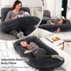 Picture of BATTOP Pregnancy Pillows for Sleeping, Full Body Maternity Pillow for Side Sleeping, Support for Back, Legs, Belly, HIPS, 57 Inch Pregnancy Pillow with Removable Cover, Black