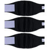 Picture of CuteBone Dog Diapers Male Washable Belly Band for Male Dogs Wraps Black 3pcs a Pack DM44S