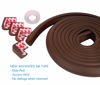 Picture of Sharp Edge and Furniture Safety Guards 20.4ft Protective Foam Cushion; 18ft Bumper 8 Adhesive Childsafe Corners Baby Caring Child Proofing Set NonToxic and Safe For Table, Fireplace, Countertop; Brown