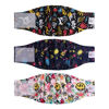 Picture of CuteBone Dog Diapers Male Washable Belly Band for Male Dogs Wraps Black 3pcs a Pack DM54XS