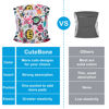 Picture of CuteBone Dog Diapers Male Washable Belly Band for Male Dogs Wraps Black 3pcs a Pack DM54XS