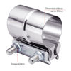 Picture of EVIL ENERGY 2.5'' Exhaust Clamp,Lap Joint Band Clamp Stainless Steel for Pipes,Mufflers,Catalytic Converters (1, 2.5 inch)