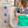 Picture of BUSY BABY Silicone Placemat Bundle - 1-Original Placement & 1-Mini Mat with 6 Multipurpose Straps Included, Dishwasher Safe, Travel-Friendly, BPA Free, As Seen on Shark Tank (Pink)
