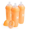 Picture of Herobility Double Anti-Colic Baby Bottles - 12 fl oz/340ml - 3-Pack - Peach