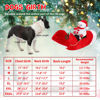 Picture of BWOGUE Santa Dog Costume Christmas Pet Clothes Santa Claus Riding Pet Cosplay Costumes Party Dressing up Dogs Cats Outfit for Small Medium Large Dogs Cats