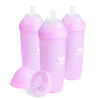 Picture of Herobility Double Anti-Colic Baby Bottles - 12 fl oz/340ml - 3-Pack - Purple