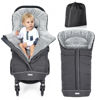 Picture of Orzbow Warm Bunting Bag Universal,Stroller Sleeping Bag Cold Weather,Waterproof Toddler Footmuff (Dark Grey, Large)