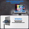 Picture of Kereal Microphone Stand Floor Boom Mic Stand with 360° Ball Head Tablet Holder, Two Mic Clips for Singing, Portable Mic stands Adjust Hight From 17” to 83” for Studio, Stage, Karaoke, DJ, Kids