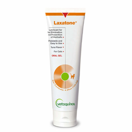 Picture of Vetoquinol Laxatone: Oral Hairball Lubricant Gel for Cats - Tuna-Flavored, 4.25oz
