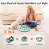 Picture of Potaroma Dog Puzzle Toy 2 Levels, Slow Feeder, Pup Food Treat Feeding Dispenser for IQ Training and Entertainment for All Breeds (Green White)