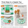Picture of Potaroma Dog Puzzle Toy 2 Levels, Slow Feeder, Pup Food Treat Feeding Dispenser for IQ Training and Entertainment for All Breeds (Green White)