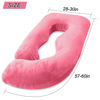 Picture of AMCATON 60 Inch Pregnancy Pillow for Sleeping, Extra Large U Shaped Body Pillow, Maternity Pillow for Pregnant Women (RED)