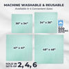 Picture of GREEN LIFESTYLE® Washable Underpads - Heavy Absorbency Reusable Bedwetting Incontinence Pads for Kids, Adults, Elderly, and Pets - Toddler Mattress Pads for Bed, Sofa, Couch, Floor (Pack of 6 - 30x34)