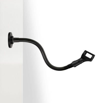 Picture of Angksorm Microphone Arm Stand 13" Flexible Gooseneck Mic Stand Holder with Mounting Base for Table Walls Podium Podcasting Streaming Radio Broadcast Studio - TMS-189