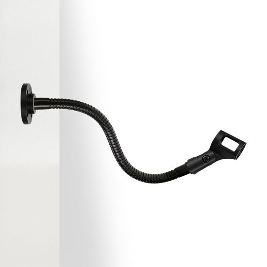Picture of Angksorm Microphone Arm Stand 13" Flexible Gooseneck Mic Stand Holder with Mounting Base for Table Walls Podium Podcasting Streaming Radio Broadcast Studio - TMS-189