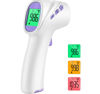 Picture of Forehead Thermometer for Adults, Kids & Babies, No-Touch Infrared Thermometer, Digital Thermometer with LCD Backlight Display, Fever Alarm and 1s Instant Reading - Purple