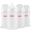 Picture of Pigeon PP Nursing Bottle Wide Neck, Anti-Colic, Streamlined Body, Natural Feel, Easy to Clean, 8.1 Oz(Pack of 4), Includes 4pcs M Nipples (3m+)