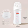 Picture of Pigeon PP Nursing Bottle Wide Neck, Anti-Colic, Streamlined Body, Natural Feel, Easy to Clean, 8.1 Oz(Pack of 4), Includes 4pcs M Nipples (3m+)