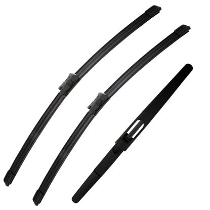 Picture of 3 Windshield Wipers Set-Mercedes Benz GL 2013-2016, GL450 GL350 GL550 ML 2012-2015 ML350 ML550 ML63 GLE Equipment Replacement - 26"+23"+12" (Pack of 3)