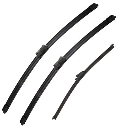 Picture of 3Pcs Windshield Wipers Blades for Volkswagen Tiguan 2007-2017, Original Equipment Automotive Replacement Windshield Wiper Blades for My Car-24"/21"/13" (Pack of 3)