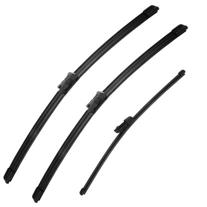 Picture of 3 Wipers Set for VW Volkswagen Tiguan MK2 2018-2021 2022 Touareg 2019 2020 2021-2023, Windshield Wiper Blades Original Equipment Replacement Front and Rear- 25"/22"/15" (Pack of 3)