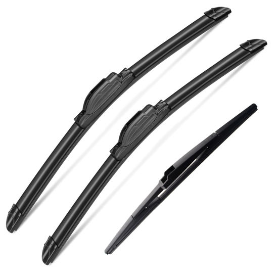 Picture of 3Pcs Windshield Wiper Blades for Toyota Prius 2004 2005 2006 2007 2008 2009, Original Equipment Automotive Replacement Windshield Wiper Blades for My Car- 26"/18"/16" (Pack of 3) J- HOOK