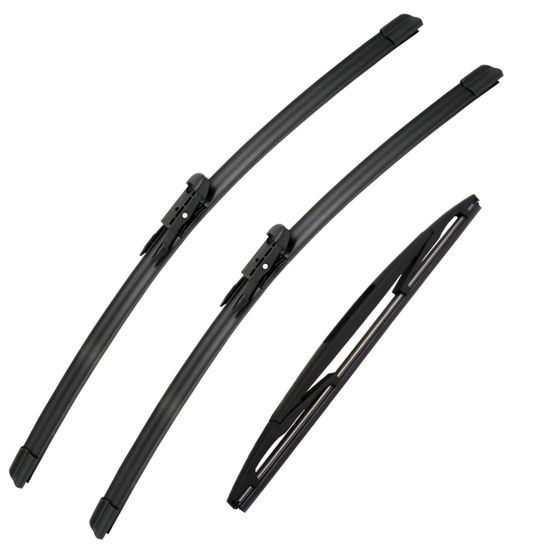 Picture of 3 Wipers Set for 2008 2009 2010 2011 2012 Ford Escape, Windshield Wiper Blades Original Equipment Replacement Front and Rear- 20"/20"/12" (Set of 3) Pinch Tap
