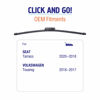 Picture of WOWIPER Rear Wiper Blade 15 inch (A383H), CLICK AND GO for Seat Tarraco 2020-2018 /Volkswagen Touareg 2018-2017 Back Windshield +More