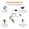 Picture of Amazon Basics Adjustable Microphone Stand, Pop Filter, Windscreen, for Blue Yeti, Snowball, Shure, Audio-Technica, other Mics, 14 inch