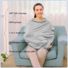 Picture of Car Seat Covers Baby - Multi-use Cover Carseat Canopy, Breathable Breastfeeding Cover, Car Seat Covers for Bbies, Boys & Girls Shower Gifts (Knit Grey)