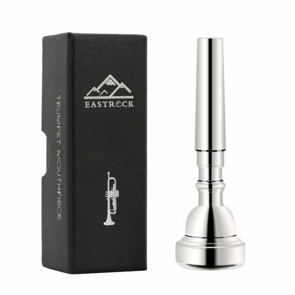 Picture of EastRock 7C Trumpet Mouthpiece Silver Plated Bb Trompeta Mouthpiece Trumpet Instrument Accessories Vacuum Packed