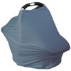 Picture of Breathable Car Seat Cover for Babies - Multi-Purpose Soft Rayon Nursing Cover for Breastfeeding, High Stretchy Infant Carseat Canopy, Stroller Cover (Smooth Rayon, Blue)