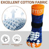 Picture of PUPTECK Anti-Slip Dog Socks with Double Sides Grips for Small Medium Large Dogs Hardwood Floors Prevents Licking, Dog Shoes for Hot Pavement Traction Control for Senior Dogs, Dark Blue, M