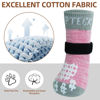 Picture of PUPTECK Anti-Slip Dog Socks with Double Sides Grips for Small Medium Large Dogs Hardwood Floors Prevents Licking, Dog Shoes for Hot Pavement Traction Control Paw Protector for Senior Dogs, Pink XL
