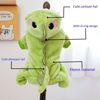 Picture of Anelekor Dinosaur Dog Costume, Winter Dog Pajamas for Small Dogs, Warm Puppy Hoodies, Blue Cold Weather Coat for Cat, Warm Pet Clothes for Christmas Halloween. (Green-2, X-Large)