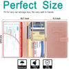 Picture of RSAquar Car Registration and Insurance Holder, Leather Car Glove Box Organizer, Cool Car Accessories for ID, Driver's License Cards & Essential Document, Men&Women, Rose Gold