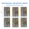 Picture of CKAuto 30pcs 4" Black Tire Repair Strings, Automotive Tool Tire Repair Plugs for Tubeless Off-Road Tires Car, Bike, ATV, UTV, Wheelbarrow, Mower