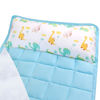 Picture of Moonsea Nap Mat for Toddlers Dinosaur with Pillow and Fleece Minky Blanket, Lightweight Perfect for Kids Preschool, Daycare, Travel Sleeping Bag Boys Girls, 21" x 50" Fit on a Standard Cot