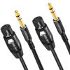 Picture of Twozoh XLR Female to 1/4 Inch (6.35mm) TRS Cable, Quarter Inch Jack Balanced to XLR Microphone Cable 1FT (Profesional/HiFi)