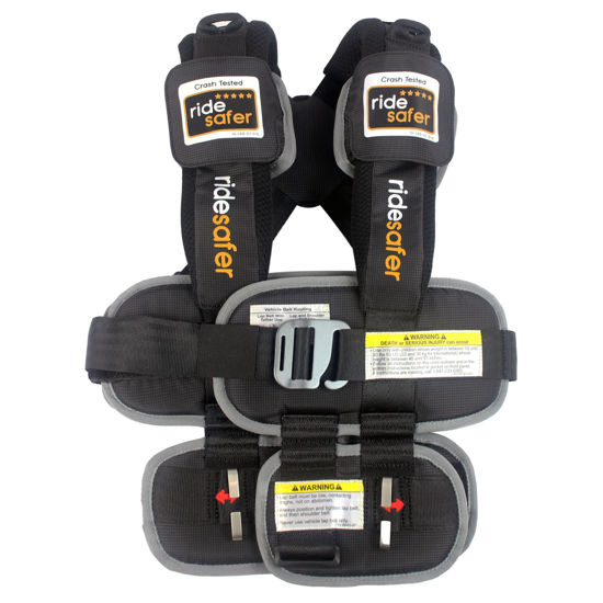 Picture of RideSafer - Extra Large Black, Lightweight, Compact, Portable Car Seat - Perfect for Travel and Everyday Child Safety