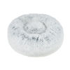 Picture of Best Pet Supplies Round Donut Dog Bed with Plush Faux Fur Fabric, Calming, Anti-Anxiety Cushion for Indoor Pets, Slip-Resistant Base, Soft Ergonomic Support - Light Warm Gray, 27x27x7.5''