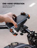 Picture of Lamicall Motorcycle Phone Mount, Bike Phone Holder - Upgrade Quick Install Handlebar Clip for Bicycle Scooter, Cell Phone Clamp for iPhone 15 14 13 Pro Max, Galaxy S23 and More 4.7-6.8" Phone, Orange