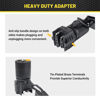 Picture of Oyviny 7 Pin Round to 4 Pin and 5 Pin Flat Blade Trailer Adapter, 7 to 5 Pin Trailer Plug Adapter 2-in-1 Design